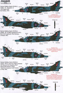 X72186 Xtradecal 1/72 BAe Harrier GR.3 (11) BAe Harrier GR.3 (11)