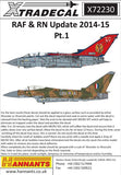 X72230 Xtradecal 1/72 RAF/RN Update 2015 (10) Some very attractive and colourful Anniversary schemes.