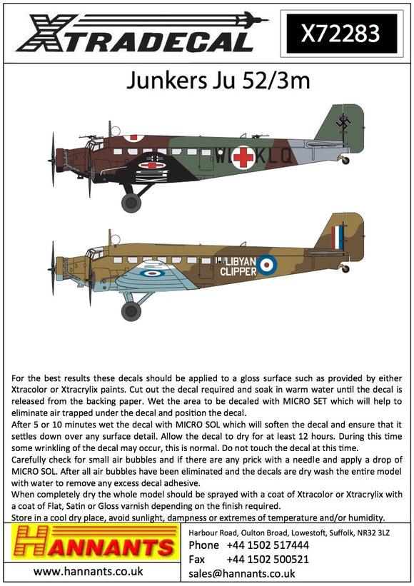 X72283 1/72 Junkers Ju-52/3m (6)