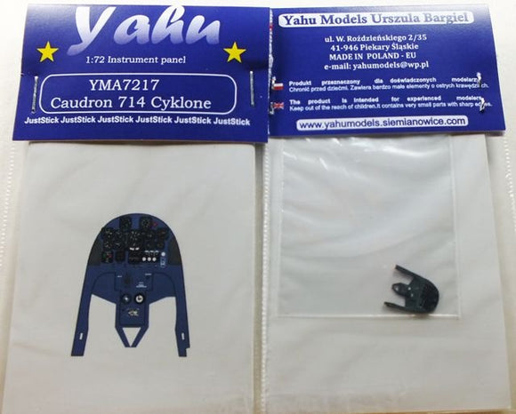 YMA7217 Yahu Models 1/72 Caudron 714 Cyklone Instrument pannel