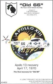 AD4802 Starfighter Decals 1/48 "Old 66"Apollo 13 Recovery April 17th 1970