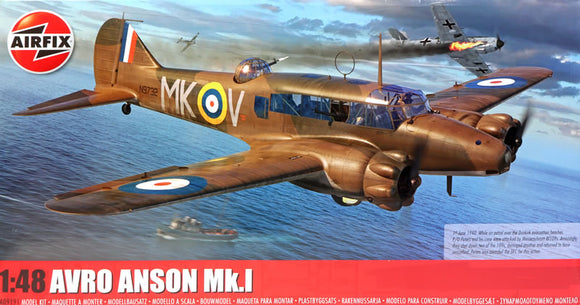 Avro Anson Mk.I  AX09191 1/48  An aircraft which began its development in 1933 as a high speed, long range, modern mail carrying charter aircraft