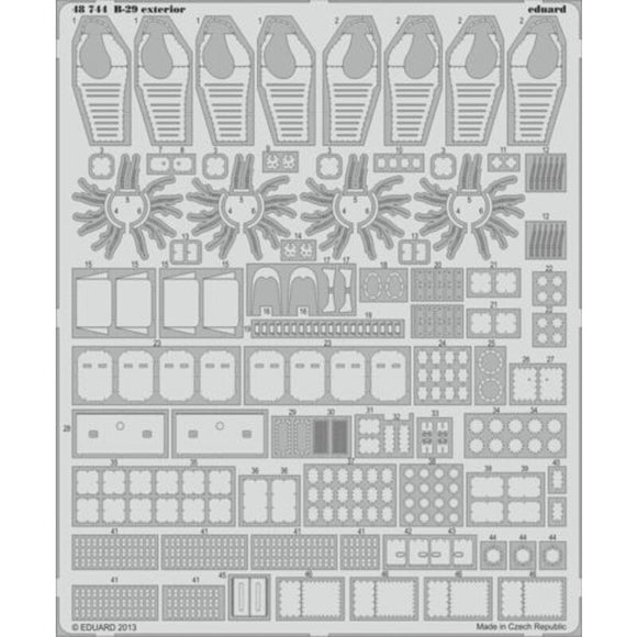 Eduard ED48744 1/48 Boeing B -29A Superfortress exterior (designed to be used with Monogram and Revell kits)