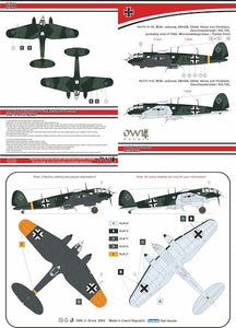 Owl OWLDA72013 1/72 Heinkel He-111H-6 (von Hollenben) 6N+AA, Gechwader-Kommodore /KGr. 100