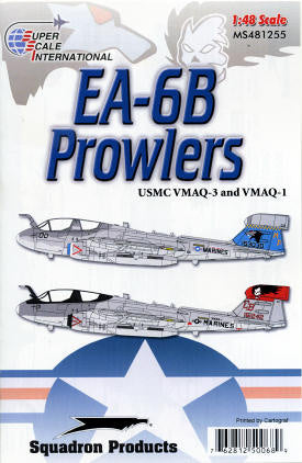 SS481255 Superscale 1/48 Grumman EA-6Bs VMAQ-1 & VMAQ-3 Decals for 2 U.S. Marine aircraft: